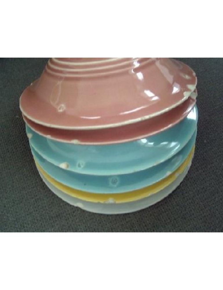 Homer Laughlin Harlequin 11 Pieces Bowls Plates Damaged D J S   Item6381 2 1 