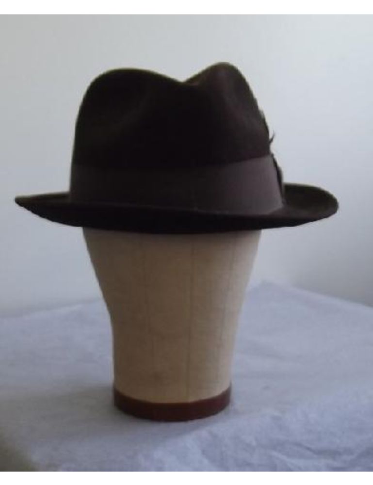 Vintage Men's Hat - Brown